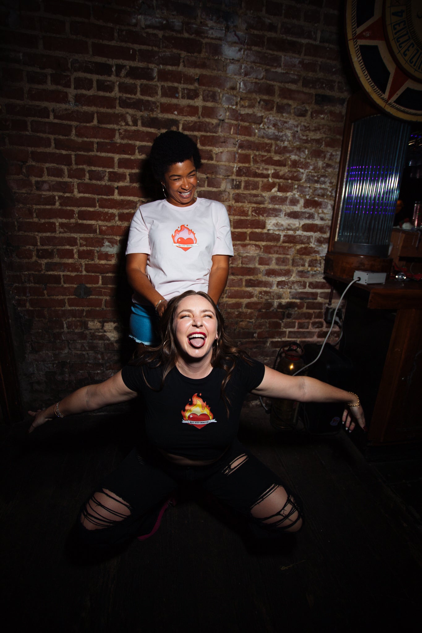 Hot & Chaotic (red fire) - Crop Top